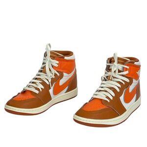 Nike Air Jordan 1 Mid Women 8.5 Orange Brown White FB9891-800 NWOT